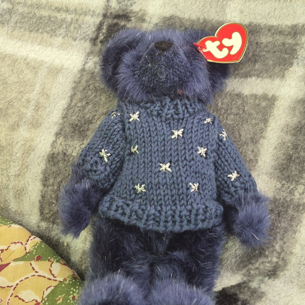 Ty Blue Teddy Bear Orion